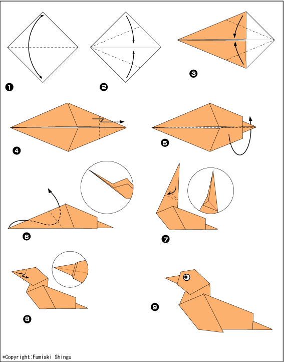 Схемы сборки оригами из бумаги для детей - как сделать поделки, модульное оригами, бесплатно