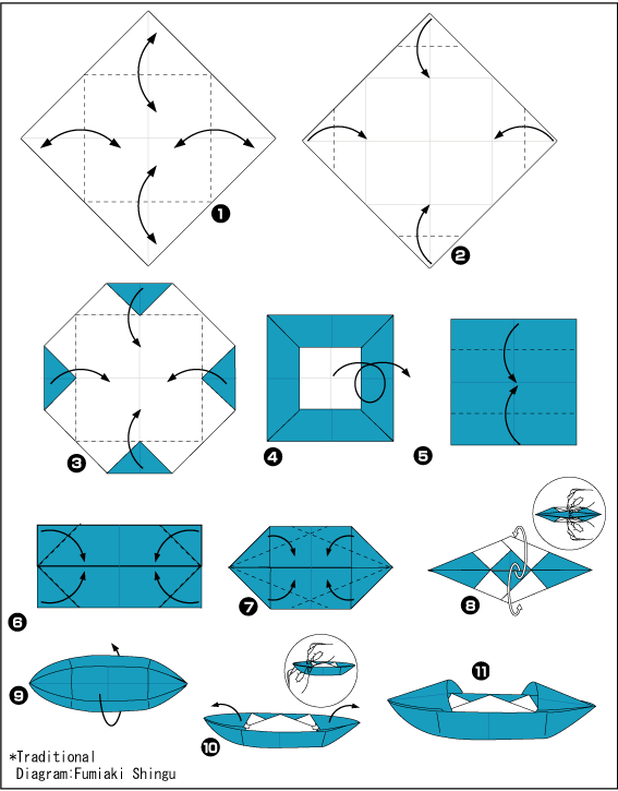 Оригами кораблик из бумаги | Оригами лодка | Origami Paper Boat