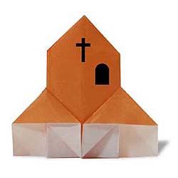Церковь из картона