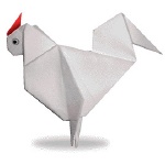 Оригами цыпленок