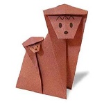 Оригами обезьяны
