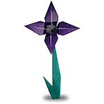 Оригами ирис