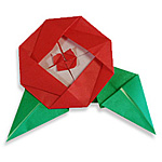 Оригами камелия